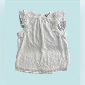 Anne Klein women’s White Ruffled Blouse